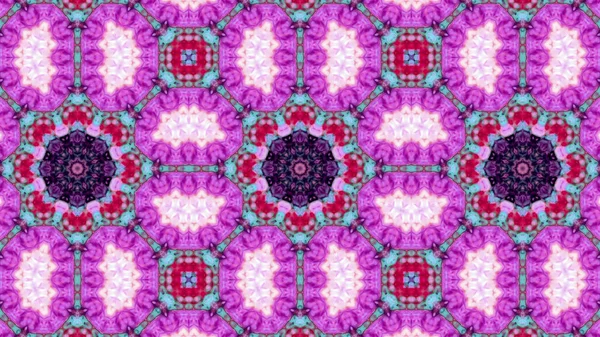 Soyut boya fırça mürekkep patlayabilir formanın düzgün kavramı simetrik desen süs dekoratif Kaleidoscope hareketi geometrik daire ve yıldız şekiller