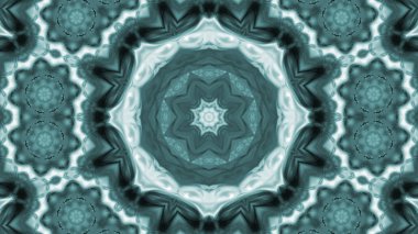 Soyut boya fırça mürekkep patlayabilir formanın düzgün kavramı simetrik desen süs dekoratif Kaleidoscope hareketi geometrik daire ve yıldız şekiller