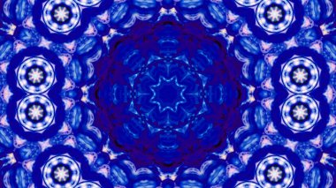 Soyut boya fırça mürekkep patlayabilir formanın düzgün kavramı simetrik desen süs dekoratif Kaleidoscope hareketi geometrik daire ve yıldız şekiller