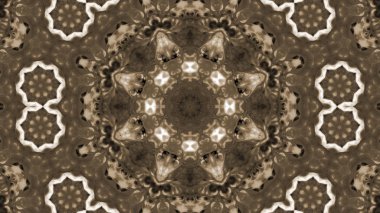 Soyut boya fırça mürekkep patlayabilir formanın düzgün kavramı simetrik desen süs dekoratif Kaleidoscope hareketi geometrik daire ve yıldız şekiller