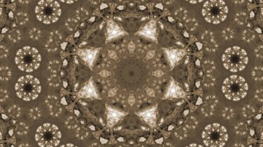 Soyut boya fırça mürekkep patlayabilir formanın düzgün kavramı simetrik desen süs dekoratif Kaleidoscope hareketi geometrik daire ve yıldız şekiller