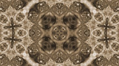 Soyut boya fırça mürekkep patlayabilir formanın düzgün kavramı simetrik desen süs dekoratif Kaleidoscope hareketi geometrik daire ve yıldız şekiller