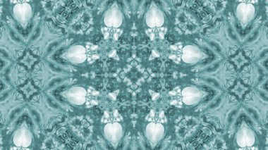 Soyut boya fırça mürekkep patlayabilir formanın düzgün kavramı simetrik desen süs dekoratif Kaleidoscope hareketi geometrik daire ve yıldız şekiller