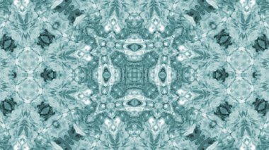 Soyut boya fırça mürekkep patlayabilir formanın düzgün kavramı simetrik desen süs dekoratif Kaleidoscope hareketi geometrik daire ve yıldız şekiller