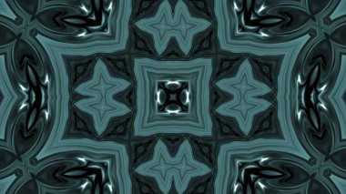 Soyut boya fırça mürekkep patlayabilir formanın düzgün kavramı simetrik desen süs dekoratif Kaleidoscope hareketi geometrik daire ve yıldız şekiller