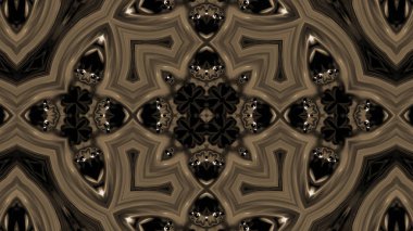 Soyut boya fırça mürekkep patlayabilir formanın düzgün kavramı simetrik desen süs dekoratif Kaleidoscope hareketi geometrik daire ve yıldız şekiller