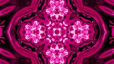 Soyut boya fırça mürekkep patlayabilir formanın düzgün kavramı simetrik desen süs dekoratif Kaleidoscope hareketi geometrik daire ve yıldız şekiller