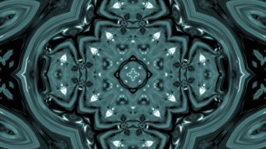 Soyut boya fırça mürekkep patlayabilir formanın düzgün kavramı simetrik desen süs dekoratif Kaleidoscope hareketi geometrik daire ve yıldız şekiller