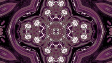 Soyut boya fırça mürekkep patlayabilir formanın düzgün kavramı simetrik desen süs dekoratif Kaleidoscope hareketi geometrik daire ve yıldız şekiller