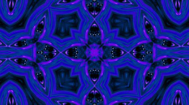 Soyut boya fırça mürekkep patlayabilir formanın düzgün kavramı simetrik desen süs dekoratif Kaleidoscope hareketi geometrik daire ve yıldız şekiller