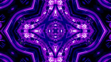 Soyut boya fırça mürekkep patlayabilir formanın düzgün kavramı simetrik desen süs dekoratif Kaleidoscope hareketi geometrik daire ve yıldız şekiller