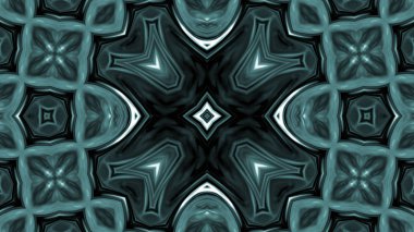 Soyut boya fırça mürekkep patlayabilir formanın düzgün kavramı simetrik desen süs dekoratif Kaleidoscope hareketi geometrik daire ve yıldız şekiller