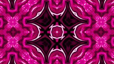 Soyut boya fırça mürekkep patlayabilir formanın düzgün kavramı simetrik desen süs dekoratif Kaleidoscope hareketi geometrik daire ve yıldız şekiller