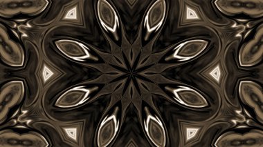 Soyut boya fırça mürekkep patlayabilir formanın düzgün kavramı simetrik desen süs dekoratif Kaleidoscope hareketi geometrik daire ve yıldız şekiller