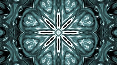 Soyut boya fırça mürekkep patlayabilir formanın düzgün kavramı simetrik desen süs dekoratif Kaleidoscope hareketi geometrik daire ve yıldız şekiller