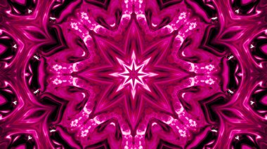 Soyut boya fırça mürekkep patlayabilir formanın düzgün kavramı simetrik desen süs dekoratif Kaleidoscope hareketi geometrik daire ve yıldız şekiller