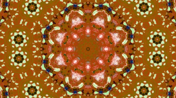 Soyut boya fırça mürekkep patlayabilir formanın düzgün kavramı simetrik desen süs dekoratif Kaleidoscope hareketi geometrik daire ve yıldız şekiller