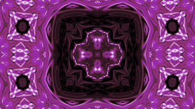 Soyut boya fırça mürekkep patlayabilir formanın düzgün kavramı simetrik desen süs dekoratif Kaleidoscope hareketi geometrik daire ve yıldız şekiller