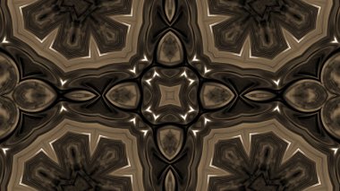 Soyut boya fırça mürekkep patlayabilir formanın düzgün kavramı simetrik desen süs dekoratif Kaleidoscope hareketi geometrik daire ve yıldız şekiller