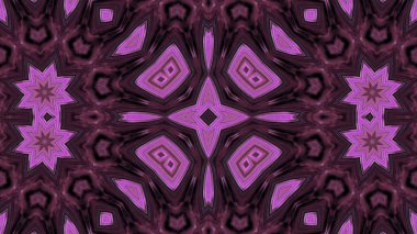 Soyut boya fırça mürekkep patlayabilir formanın düzgün kavramı simetrik desen süs dekoratif Kaleidoscope hareketi geometrik daire ve yıldız şekiller