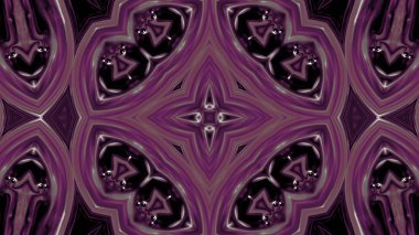 Soyut boya fırça mürekkep patlayabilir formanın düzgün kavramı simetrik desen süs dekoratif Kaleidoscope hareketi geometrik daire ve yıldız şekiller