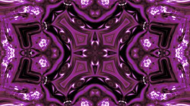 Soyut boya fırça mürekkep patlayabilir formanın düzgün kavramı simetrik desen süs dekoratif Kaleidoscope hareketi geometrik daire ve yıldız şekiller