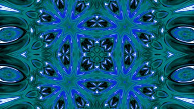 Soyut boya fırça mürekkep patlayabilir formanın düzgün kavramı simetrik desen süs dekoratif Kaleidoscope hareketi geometrik daire ve yıldız şekiller