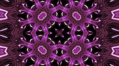 Soyut boya fırça mürekkep patlayabilir formanın düzgün kavramı simetrik desen süs dekoratif Kaleidoscope hareketi geometrik daire ve yıldız şekiller