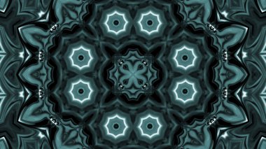 Soyut boya fırça mürekkep patlayabilir formanın düzgün kavramı simetrik desen süs dekoratif Kaleidoscope hareketi geometrik daire ve yıldız şekiller