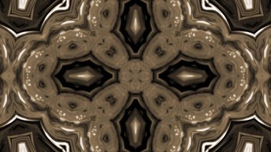 Soyut boya fırça mürekkep patlayabilir formanın düzgün kavramı simetrik desen süs dekoratif Kaleidoscope hareketi geometrik daire ve yıldız şekiller