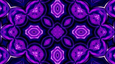 Soyut boya fırça mürekkep patlayabilir formanın düzgün kavramı simetrik desen süs dekoratif Kaleidoscope hareketi geometrik daire ve yıldız şekiller