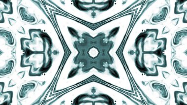 Soyut boya fırça mürekkep patlayabilir formanın düzgün kavramı simetrik desen süs dekoratif Kaleidoscope hareketi geometrik daire ve yıldız şekiller