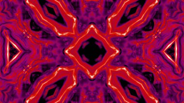 Soyut boya fırça mürekkep patlayabilir formanın düzgün kavramı simetrik desen süs dekoratif Kaleidoscope hareketi geometrik daire ve yıldız şekiller