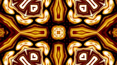 Soyut boya fırça mürekkep patlayabilir formanın düzgün kavramı simetrik desen süs dekoratif Kaleidoscope hareketi geometrik daire ve yıldız şekiller