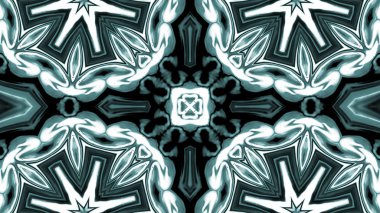 Soyut boya fırça mürekkep patlayabilir formanın düzgün kavramı simetrik desen süs dekoratif Kaleidoscope hareketi geometrik daire ve yıldız şekiller