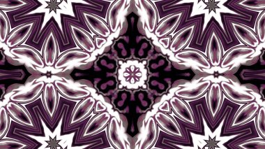 Soyut boya fırça mürekkep patlayabilir formanın düzgün kavramı simetrik desen süs dekoratif Kaleidoscope hareketi geometrik daire ve yıldız şekiller