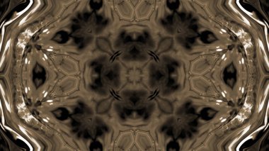 Soyut boya fırça mürekkep patlayabilir formanın düzgün kavramı simetrik desen süs dekoratif Kaleidoscope hareketi geometrik daire ve yıldız şekiller