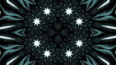 Soyut boya fırça mürekkep patlayabilir formanın düzgün kavramı simetrik desen süs dekoratif Kaleidoscope hareketi geometrik daire ve yıldız şekiller