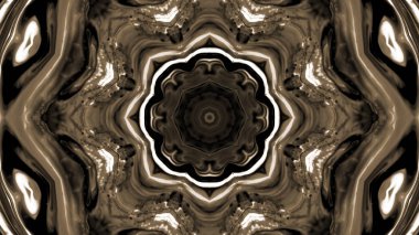 Soyut boya fırça mürekkep patlayabilir formanın düzgün kavramı simetrik desen süs dekoratif Kaleidoscope hareketi geometrik daire ve yıldız şekiller