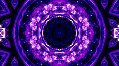 Soyut boya fırça mürekkep patlayabilir formanın düzgün kavramı simetrik desen süs dekoratif Kaleidoscope hareketi geometrik daire ve yıldız şekiller