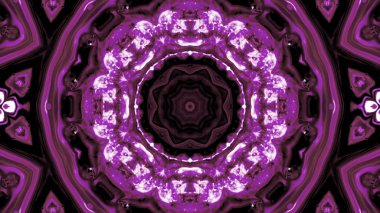 Soyut boya fırça mürekkep patlayabilir formanın düzgün kavramı simetrik desen süs dekoratif Kaleidoscope hareketi geometrik daire ve yıldız şekiller