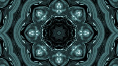 Soyut boya fırça mürekkep patlayabilir formanın düzgün kavramı simetrik desen süs dekoratif Kaleidoscope hareketi geometrik daire ve yıldız şekiller