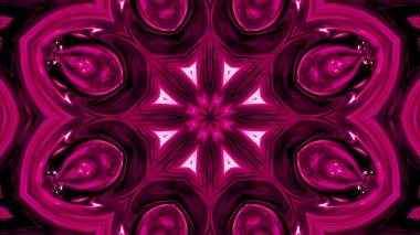 Soyut boya fırça mürekkep patlayabilir formanın düzgün kavramı simetrik desen süs dekoratif Kaleidoscope hareketi geometrik daire ve yıldız şekiller