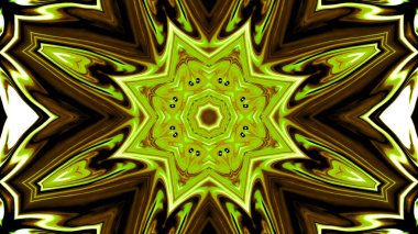 Soyut boya fırça mürekkep patlayabilir formanın düzgün kavramı simetrik desen süs dekoratif Kaleidoscope hareketi geometrik daire ve yıldız şekiller