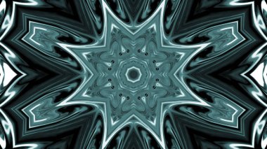 Soyut boya fırça mürekkep patlayabilir formanın düzgün kavramı simetrik desen süs dekoratif Kaleidoscope hareketi geometrik daire ve yıldız şekiller