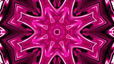 Soyut boya fırça mürekkep patlayabilir formanın düzgün kavramı simetrik desen süs dekoratif Kaleidoscope hareketi geometrik daire ve yıldız şekiller