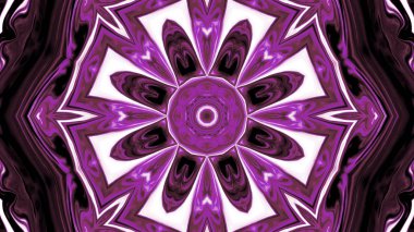 Soyut boya fırça mürekkep patlayabilir formanın düzgün kavramı simetrik desen süs dekoratif Kaleidoscope hareketi geometrik daire ve yıldız şekiller