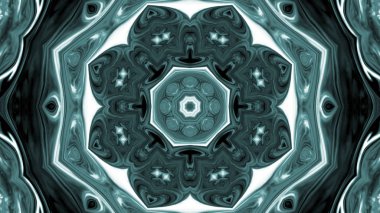 Soyut boya fırça mürekkep patlayabilir formanın düzgün kavramı simetrik desen süs dekoratif Kaleidoscope hareketi geometrik daire ve yıldız şekiller