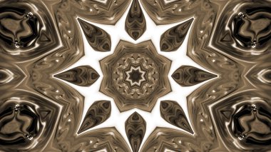 Soyut boya fırça mürekkep patlayabilir formanın düzgün kavramı simetrik desen süs dekoratif Kaleidoscope hareketi geometrik daire ve yıldız şekiller