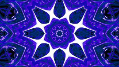 Soyut boya fırça mürekkep patlayabilir formanın düzgün kavramı simetrik desen süs dekoratif Kaleidoscope hareketi geometrik daire ve yıldız şekiller